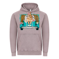 Vintage Zinc easter bunny truck Vintage Hoodie - Artiststas