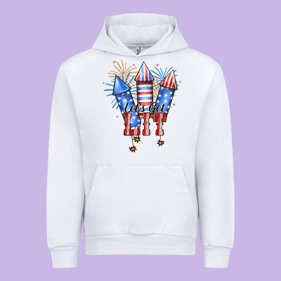 Let's Get Lit Urban Hoodie Designed By Ranaportraitstore