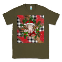Army Green Christmas merino Classic Tee - BarkalooDesign