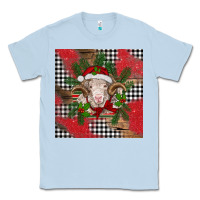 Dusty Blue Christmas merino Classic Tee - BarkalooDesign
