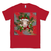 Red Christmas merino Classic Tee - BarkalooDesign