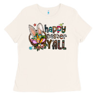 Bone happy easter y all Ladies Tee - CowhideDigitalArt