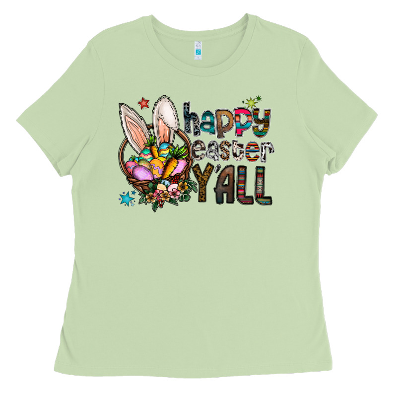 Happy Easter Y All Ladies Tee by CowhideDigitalArt | Teevron