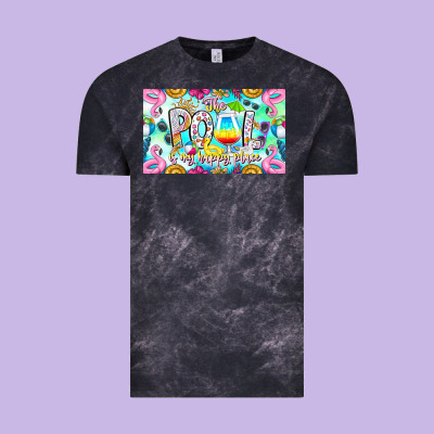 The Pool Is My Happy Place Vintage Tee Designed By Cowhidedigitalart