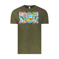 Vintage Olive The Pool Is My Happy Place Vintage Tee - CowhideDigitalArt