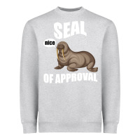Heather Grey Seal nice Of Approval Heavyweight Sweatshirt - Bettercallsaul