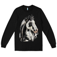 Black paint horse Long Sleeve Tee - LillyAllenDesigns