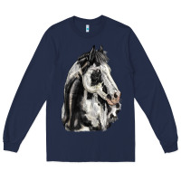 Navy paint horse Long Sleeve Tee - LillyAllenDesigns