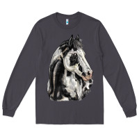 Smoke paint horse Long Sleeve Tee - LillyAllenDesigns