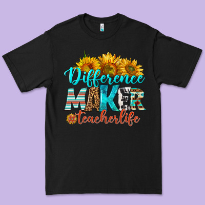 Difference Maker Teacher Life Premium Tee Designed By Bundleandbundleshop