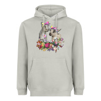 Moon Dust floral baby goats Heavyweight Hoodie - RanaPortraitStore