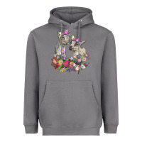 Storm floral baby goats Heavyweight Hoodie - RanaPortraitStore