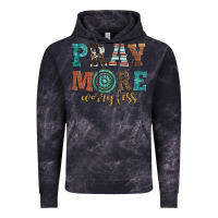 Cloud Black pray more worry less Vintage Hoodie - Artiststas
