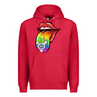 Cardinal Pride LGBT Sign Tongue Premium Hoodie - Jasminsmagicworld