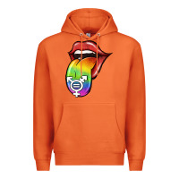 Carrot Pride LGBT Sign Tongue Premium Hoodie - Jasminsmagicworld