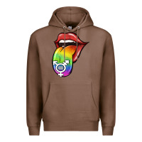 Chestnut Pride LGBT Sign Tongue Premium Hoodie - Jasminsmagicworld