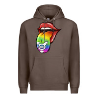 Coffee Pride LGBT Sign Tongue Premium Hoodie - Jasminsmagicworld