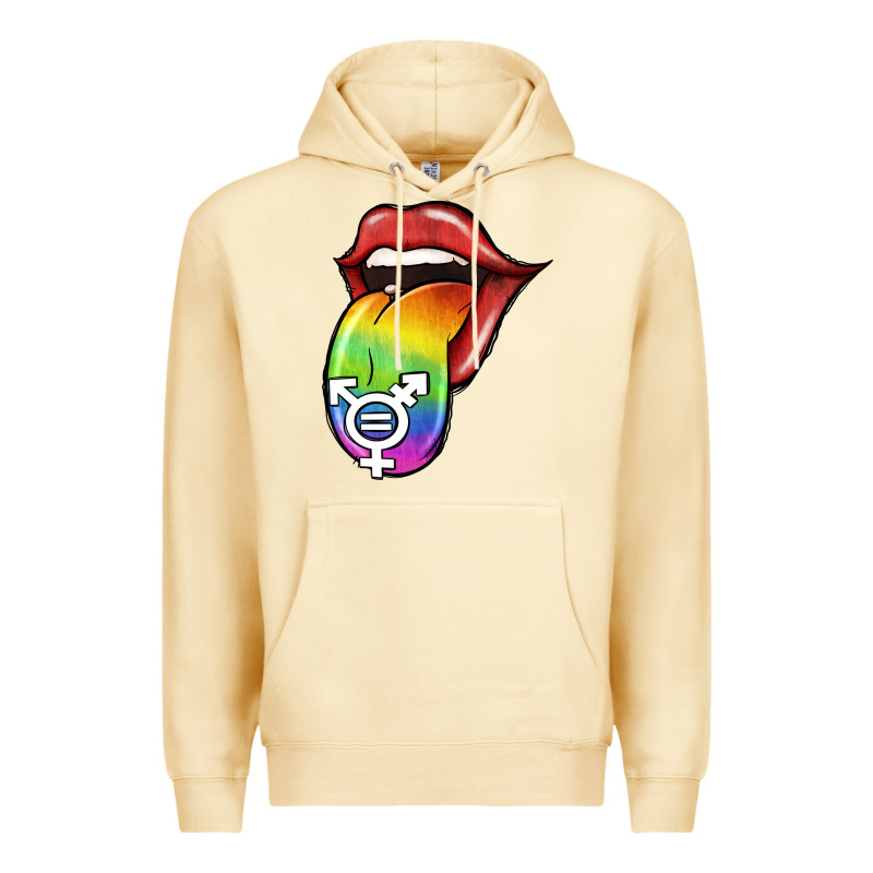 Pride Lgbt Sign Tongue Premium Hoodie by Jasminsmagicworld | Teevron