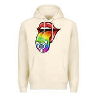 Sandshell Pride LGBT Sign Tongue Premium Hoodie - Jasminsmagicworld