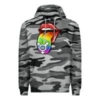 Slate Camo Pride LGBT Sign Tongue Premium Hoodie - Jasminsmagicworld