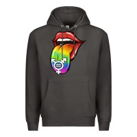 Smoke Pride LGBT Sign Tongue Premium Hoodie - Jasminsmagicworld