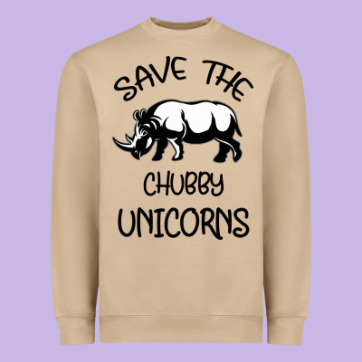 Save The Chubby Unıcorns Heavyweight Sweatshirt Designed By Bettercallsaul
