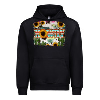 Black Howdy Serape And Sunflower Urban Hoodie - RanaPortraitStore