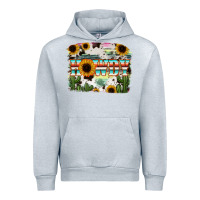 Heather Grey Howdy Serape And Sunflower Urban Hoodie - RanaPortraitStore