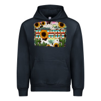 Navy Howdy Serape And Sunflower Urban Hoodie - RanaPortraitStore