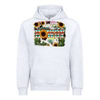 White Howdy Serape And Sunflower Urban Hoodie - RanaPortraitStore