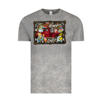 Cloud Rock Happy Easter Vintage Tee - CowhideDigitalArt
