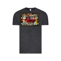 Vintage Black Happy Easter Vintage Tee - CowhideDigitalArt