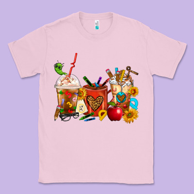 Teacher Coffee Cups Classic Tee Designed By Fadigitalartstudio