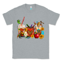 Heather Grey Teacher Coffee Cups Classic Tee - FaDigitalArtStudio