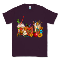 Plum Teacher Coffee Cups Classic Tee - FaDigitalArtStudio