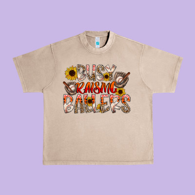 Busy Raising Ballers Urban Heavy Tee Designed By Cowhidedigitalart