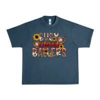 Midnight Navy Busy Raising Ballers Urban Heavy Tee - CowhideDigitalArt