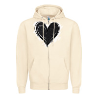 Sandshell black glitter heart Zipper Hoodie - Jasminsmagicworld