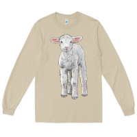 Mushroom merino wool baby sheep Long Sleeve Tee - LillyAllenDesigns