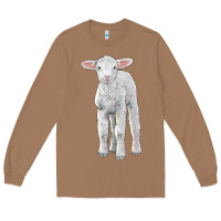 Toasted Coconut merino wool baby sheep Long Sleeve Tee - LillyAllenDesigns