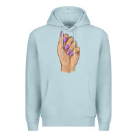 Blue Mist nail Premium Hoodie - BarkalooDesign
