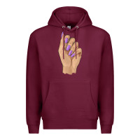 Burgundy nail Premium Hoodie - BarkalooDesign