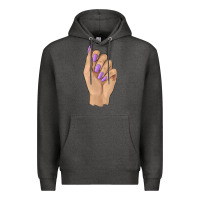 Charcoal Heather nail Premium Hoodie - BarkalooDesign