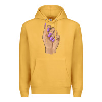 Mustard nail Premium Hoodie - BarkalooDesign