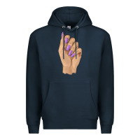Navy nail Premium Hoodie - BarkalooDesign