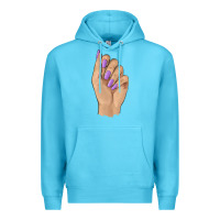 Ocean Blue nail Premium Hoodie - BarkalooDesign