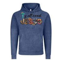 Vintage Denim y'all need jesus Vintage Hoodie - Artiststas