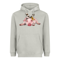 Moon Dust baby pig with cowhide ribbon Heavyweight Hoodie - RanaPortraitStore