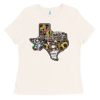 Bone Happy Easter Texas Ladies Tee - CowhideDigitalArt
