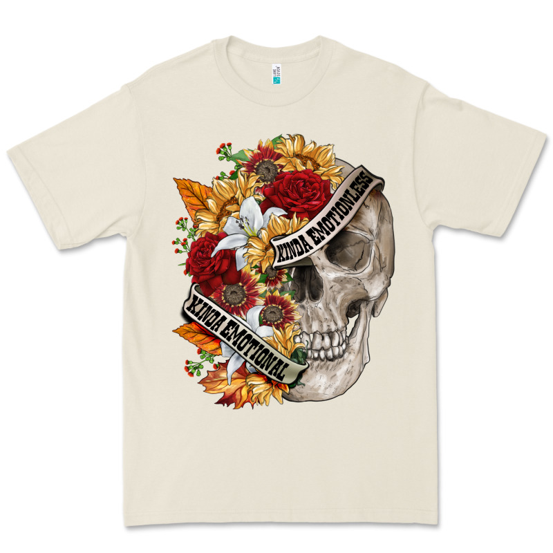 Skull Kinda Emotionless Kinda Emotional Premium Tee by FaDigitalArtStudio | Teevron